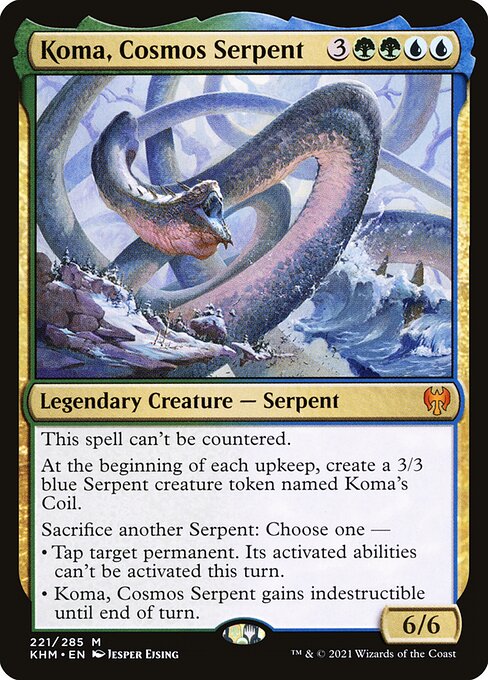 Koma, Cosmos Serpent (Kaldheim #221)