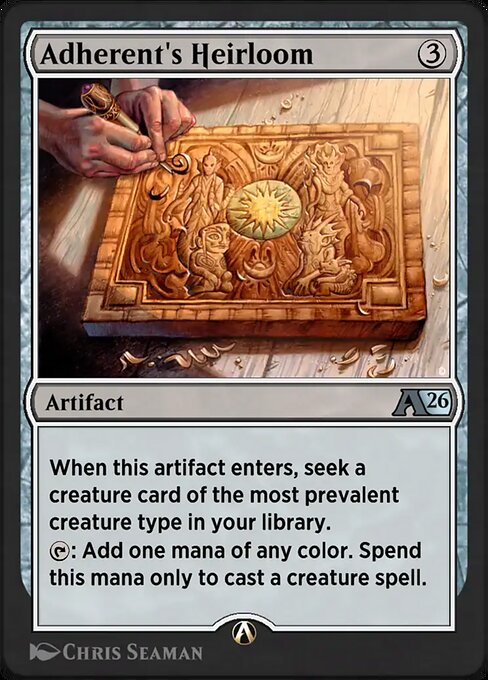 Adherent's Heirloom magic the gathering card art