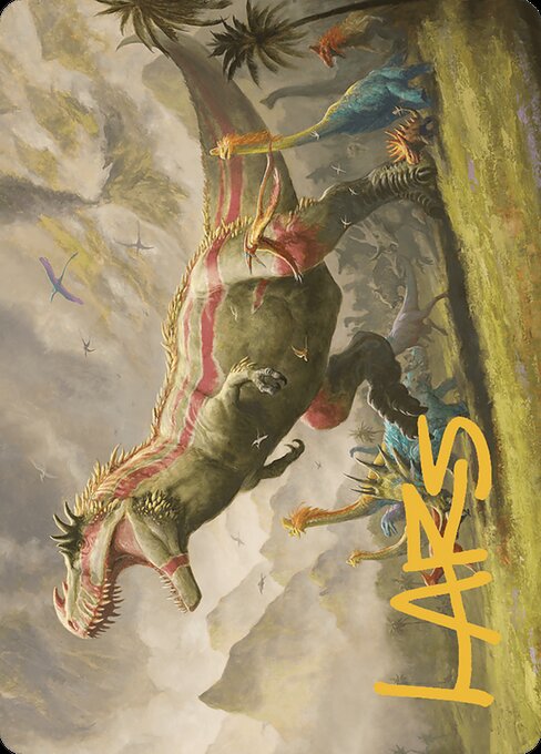 Ghalta, Stampede Tyrant // Ghalta, Stampede Tyrant (The Lost Caverns of Ixalan Art Series #24)