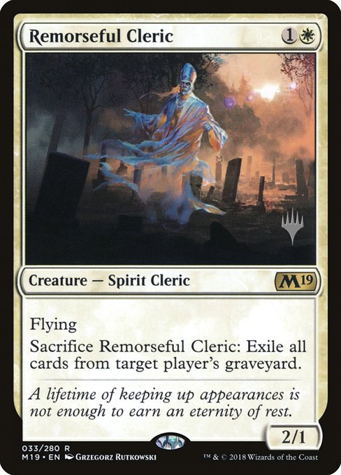 Remorseful Cleric (Core Set 2019 Promos #33p)