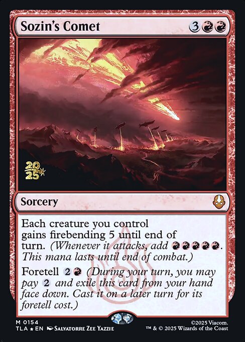 Sozin's Comet magic the gathering card art