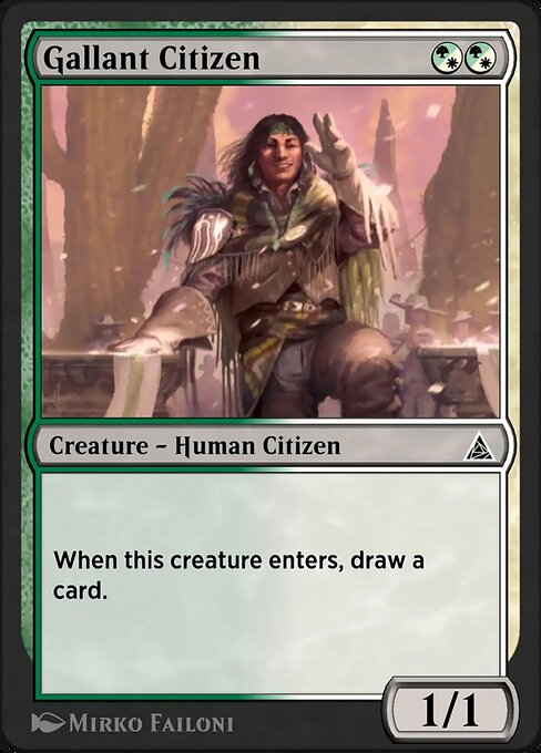 Gallant Citizen magic the gathering card art
