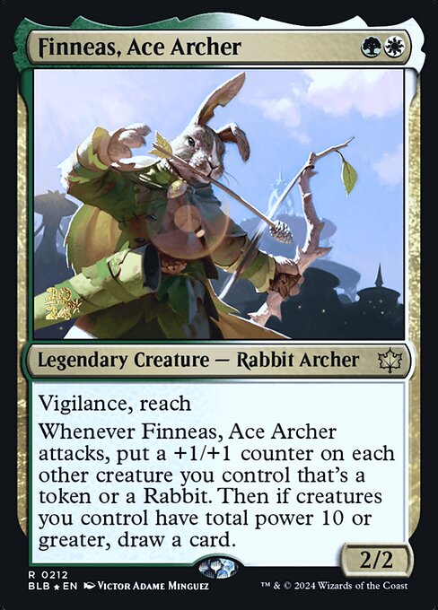 Finneas, Ace Archer (Bloomburrow Promos #212s)