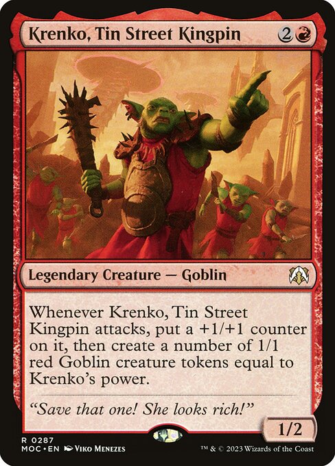 Krenko, Tin Street Kingpin (March of the Machine Commander #287)