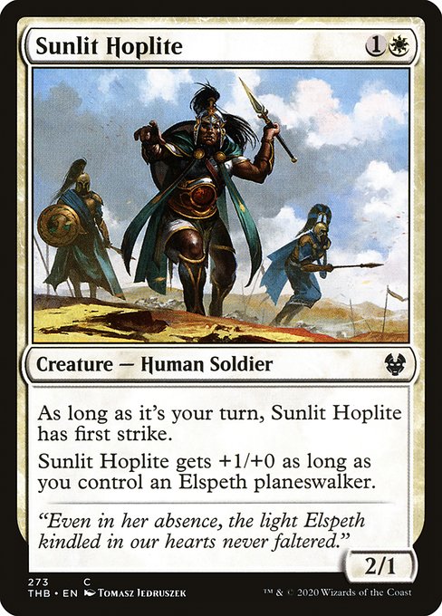 Sunlit Hoplite (Theros Beyond Death #273)