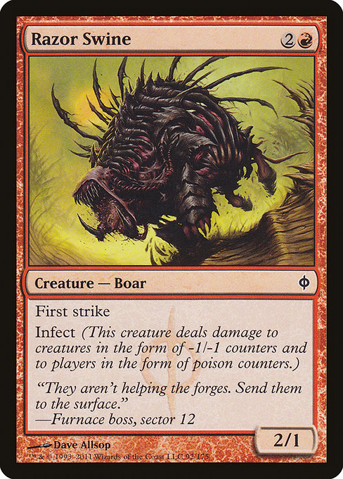 Razor Swine (New Phyrexia #92)