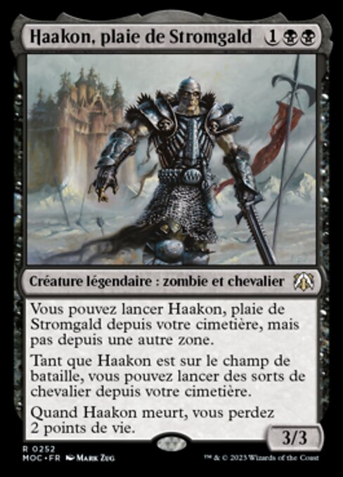 Haakon, Stromgald Scourge (March of the Machine Commander #252)