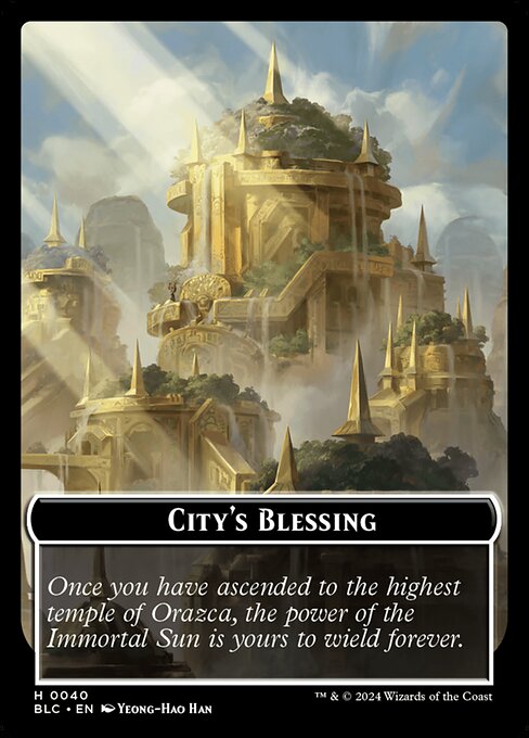 City's Blessing (Bloomburrow Commander Tokens #40)