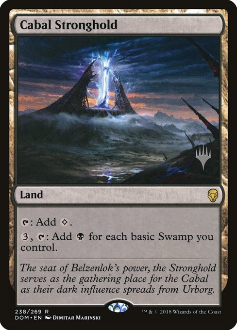 Cabal Stronghold (Dominaria Promos #238p)