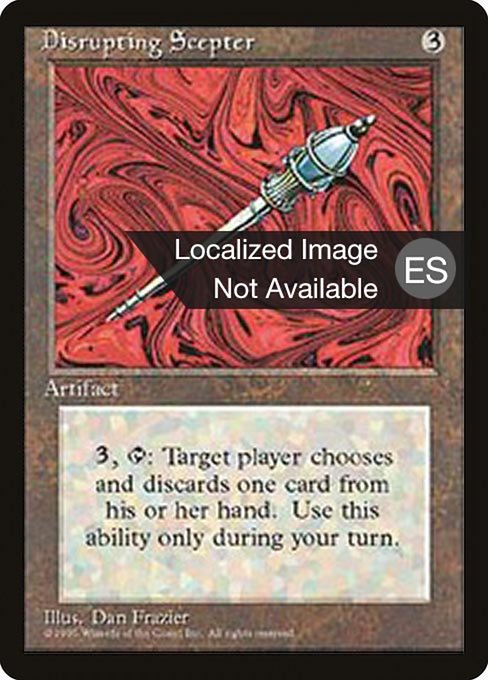 Disrupting Scepter (Fourth Edition Foreign Black Border #316)