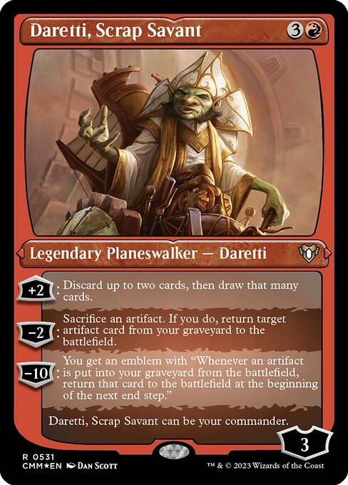 Daretti, Scrap Savant (Commander Masters #531)