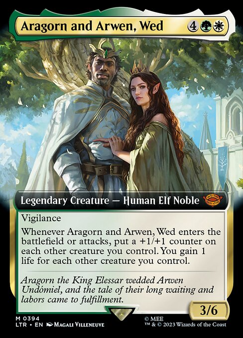 Aragorn et Arwen, époux|Aragorn and Arwen, Wed