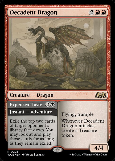 Decadent Dragon // Expensive Taste card image