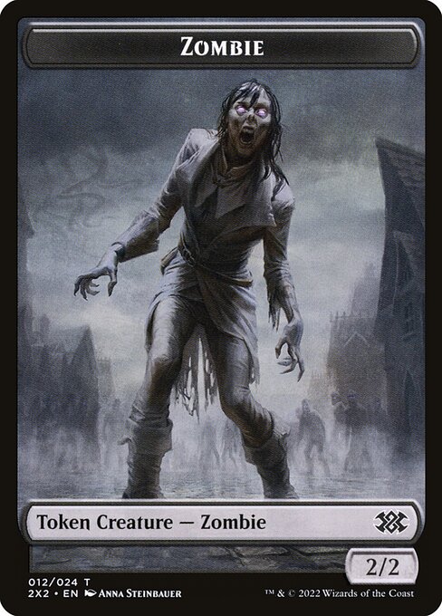 Zombie (Double Masters 2022 Tokens #12)