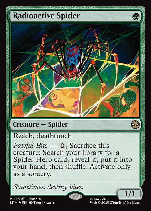Radioactive Spider magic the gathering card art