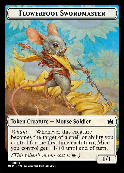 Flowerfoot Swordmaster (Bloomburrow Tokens #1)