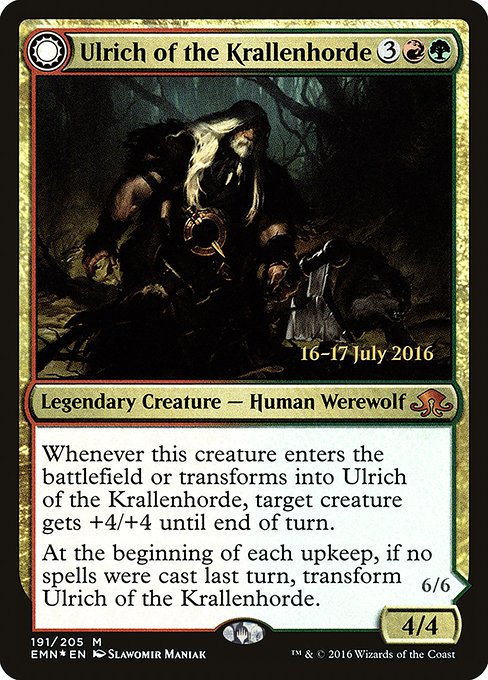 Ulrich of the Krallenhorde // Ulrich, Uncontested Alpha (pemn) 191s