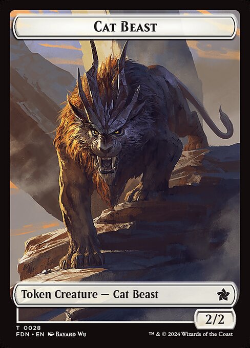 Cat Beast (Foundations Tokens #28)