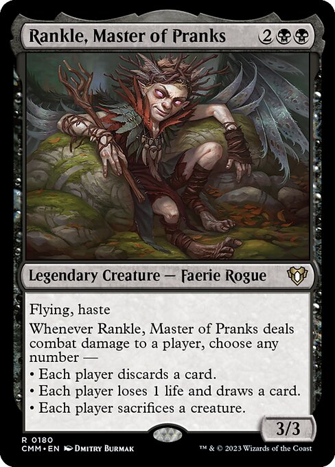 Rankle, Master of Pranks (Commander Masters #180)