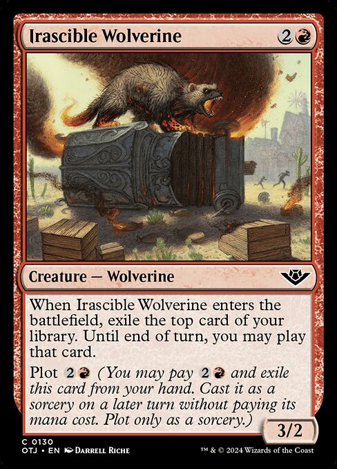 Irascible Wolverine card image