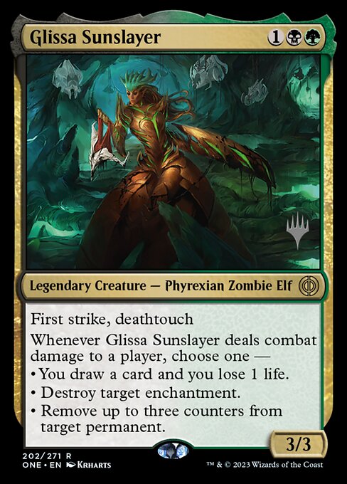 Glissa Sunslayer (Phyrexia: All Will Be One Promos #202p)