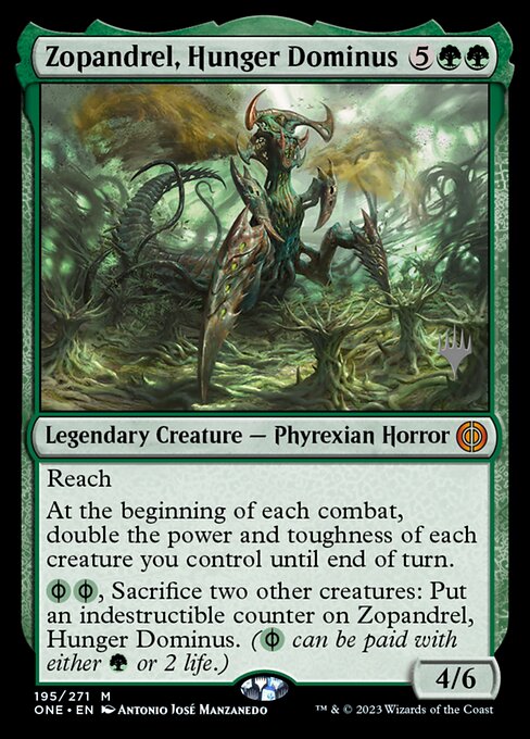 Zopandrel, Hunger Dominus (Foil Promo Pack: Phyrexia: All Will Be One)