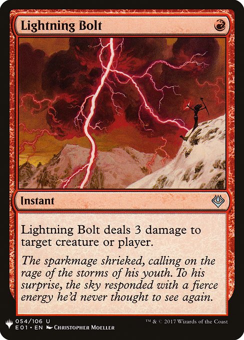 Lightning Bolt (The List #E01-54)