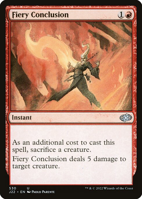 Conclusion ardente|Fiery Conclusion