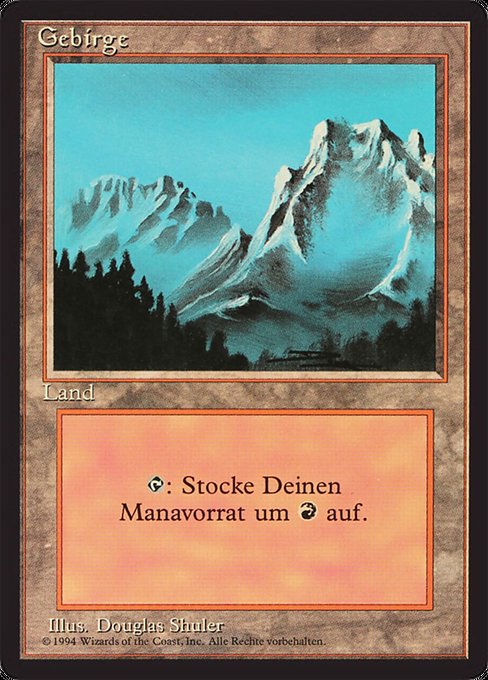 Mountain (Foreign Black Border #302)
