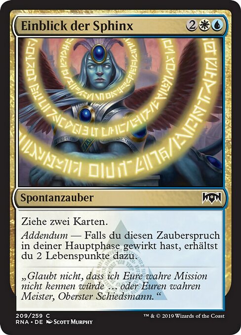 Sphinx's Insight (Ravnica Allegiance #209)