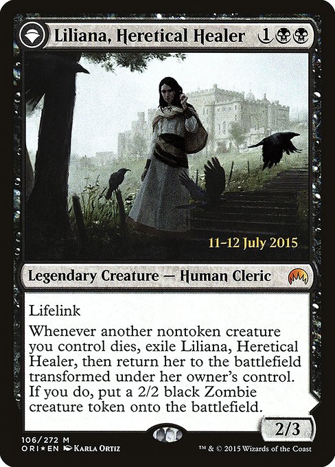 Liliana, Heretical Healer // Liliana, Defiant Necromancer (pori) 106s