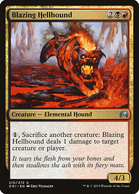 Blazing Hellhound (Magic Origins #210)