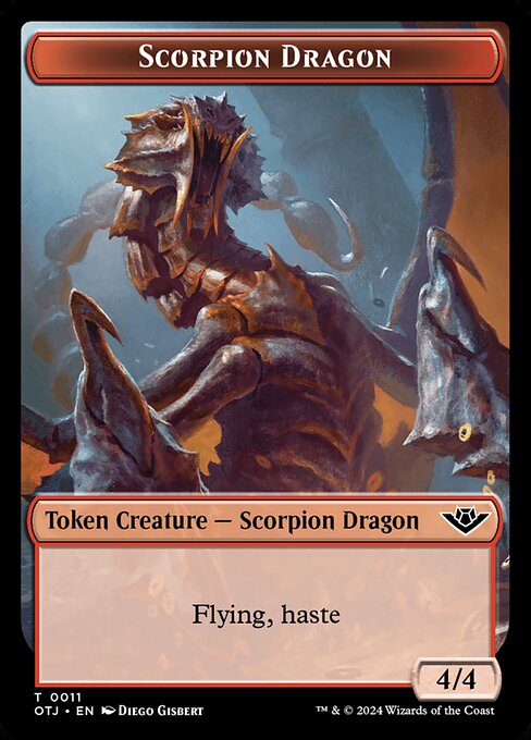 Scorpion Dragon (Outlaws of Thunder Junction Tokens #11)