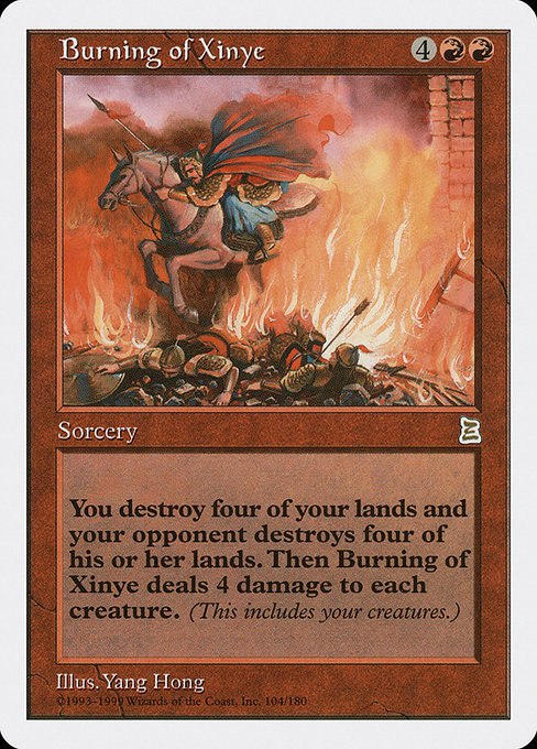 Burning of Xinye card image