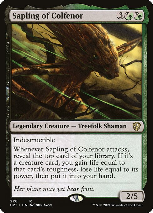 Sapling of Colfenor (Commander 2021 #228)
