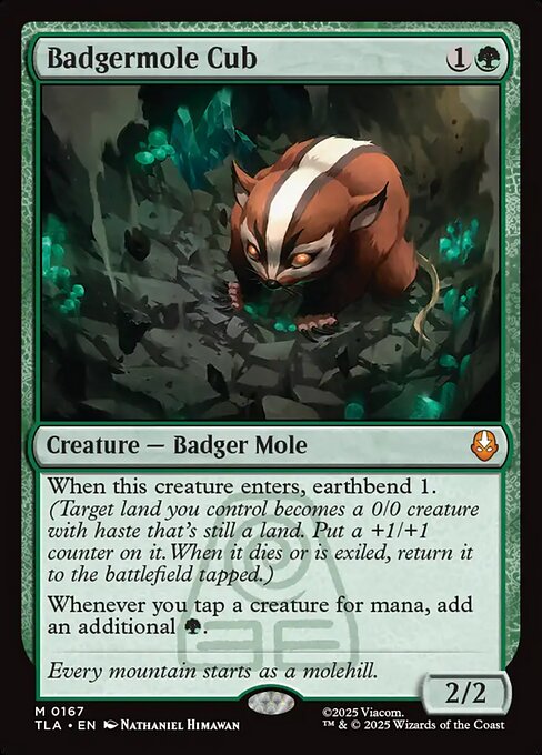 Badgermole Cub magic the gathering card art