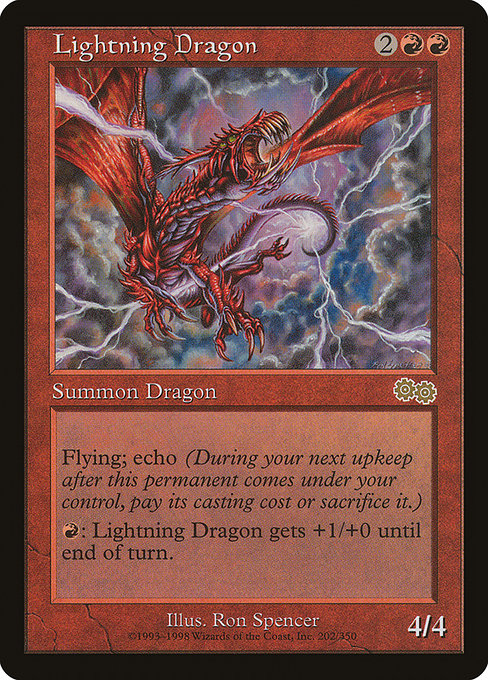 Lightning Dragon (Urza's Saga #202)