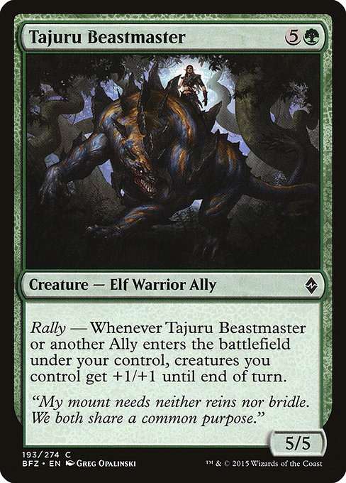 Tajuru Beastmaster (Battle for Zendikar #193)