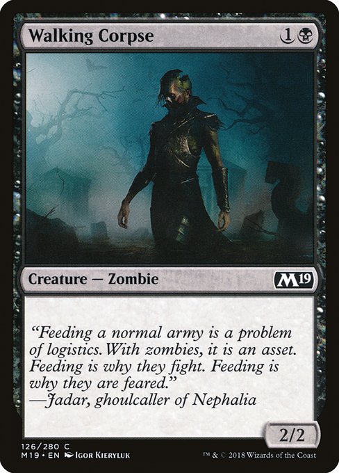 Walking Corpse (Core Set 2019 #126)