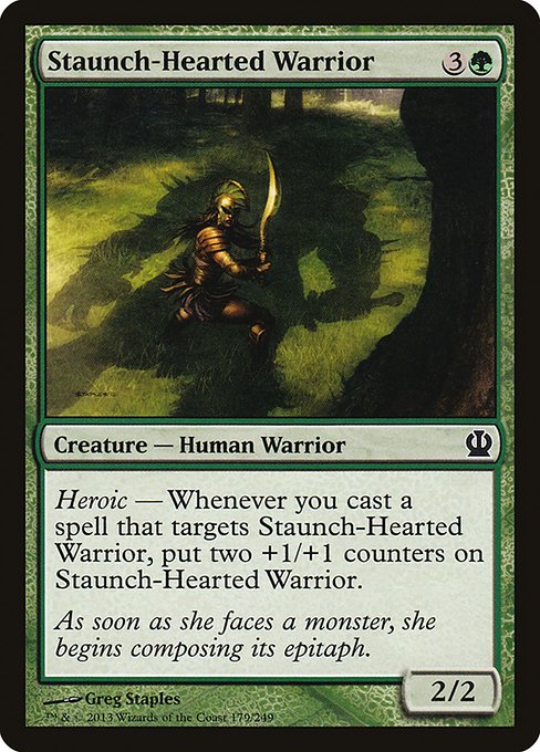 Staunch-Hearted Warrior (Theros #179)