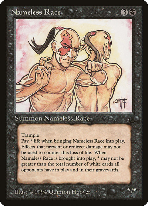 Nameless Race card image