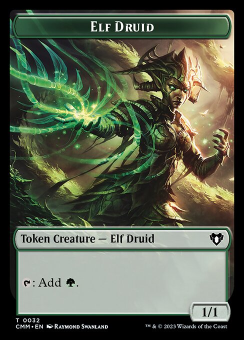 Elf Druid (Commander Masters Tokens #32)