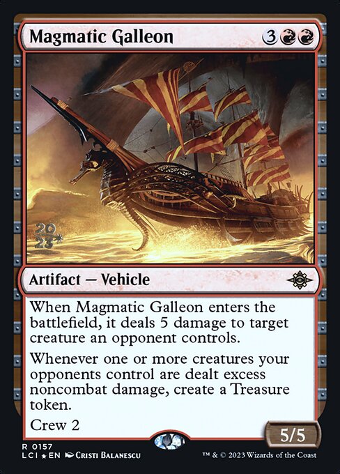Magmatic Galleon (The Lost Caverns of Ixalan Promos #157s)