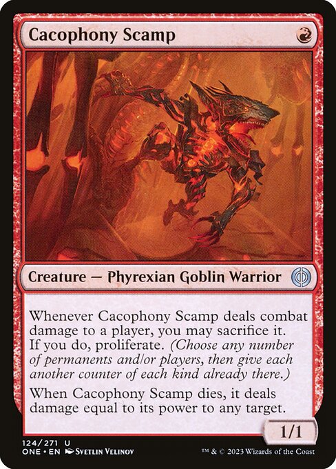 Cacophony Scamp (Foil Phyrexia: All Will Be One)