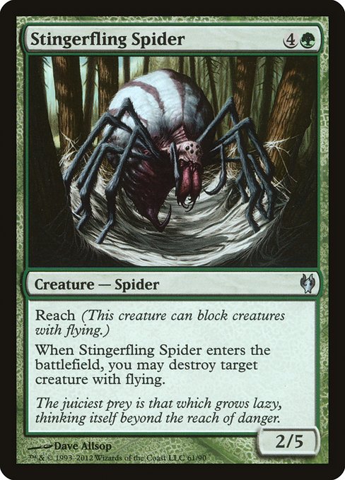Stingerfling Spider (Duel Decks: Izzet vs. Golgari #61)