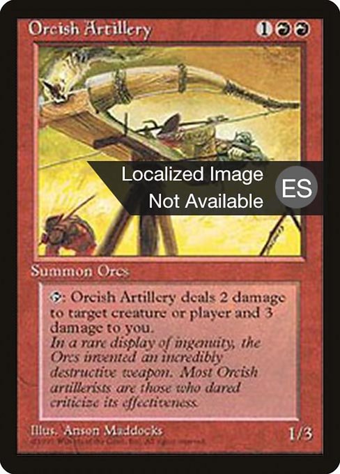 Orcish Artillery (Fourth Edition Foreign Black Border #214)