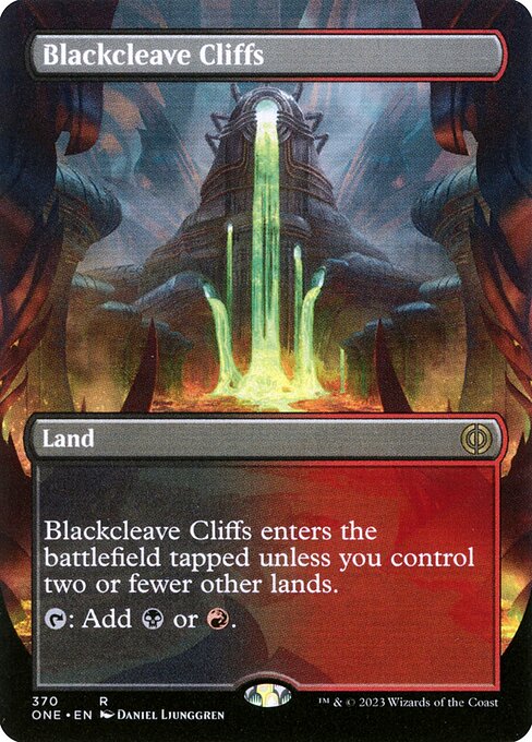 Blackcleave Cliffs – Borderless (Phyrexia: All Will Be One)
