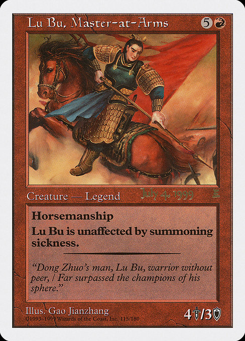Lu Bu, Master-at-Arms (Portal: Three Kingdoms Promos #115b)