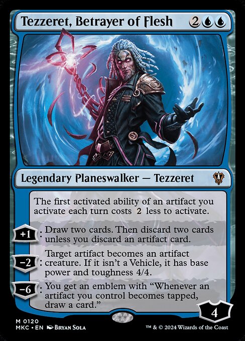 Tezzeret, Betrayer of Flesh (Murders at Karlov Manor Commander #120)