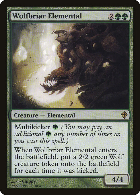 Wolfbriar Elemental (Worldwake #118)